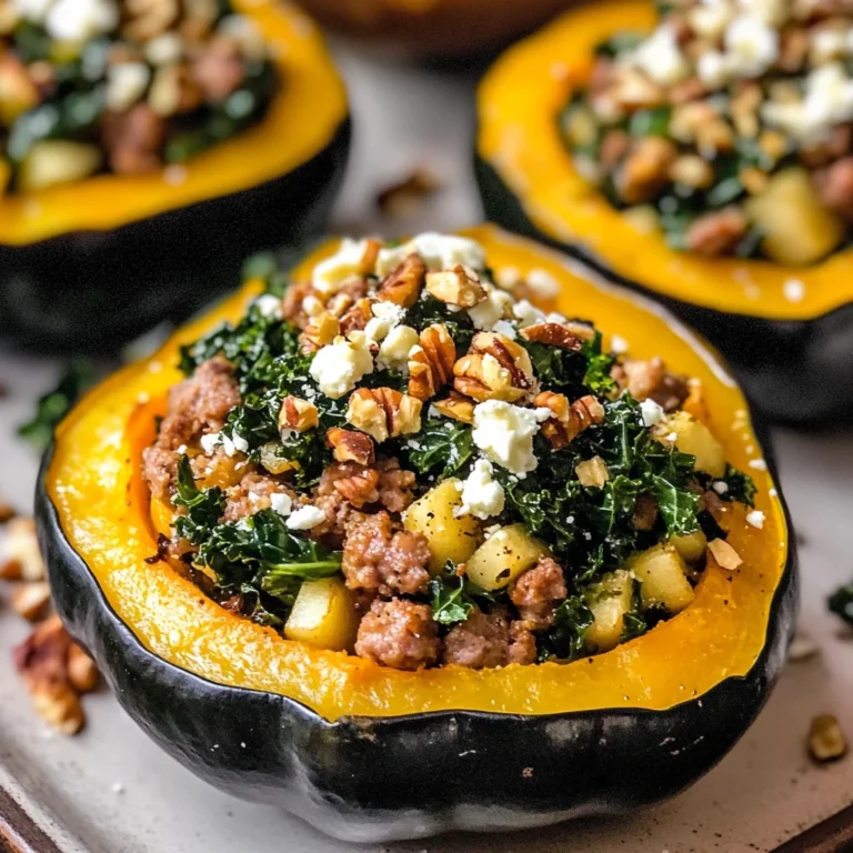 Sausage-Stuffed Acorn Squash
