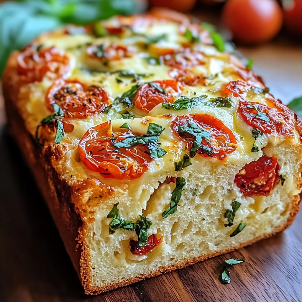 Savory Caprese Bread : A Fresh Italian Bread
