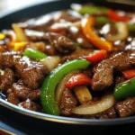 Sizzling Chinese Pepper Steak with Onions