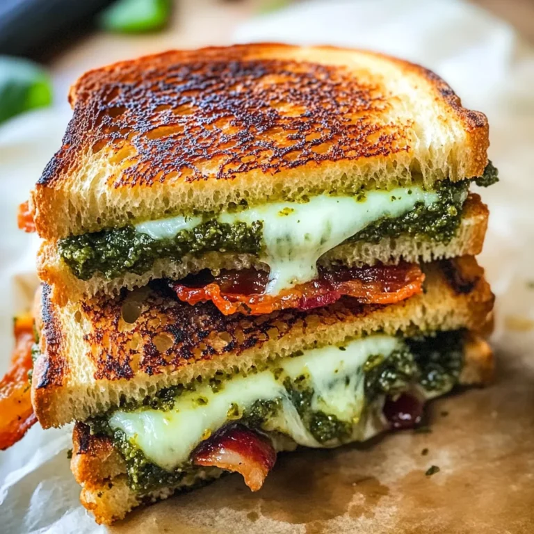 Sourdough Pesto Grilled Cheese