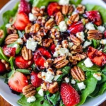 Spinach Strawberry Salad with Pecans