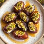 St. Patrick’s Day Treat: Honey Pistachio Ricotta Stuffed Dates