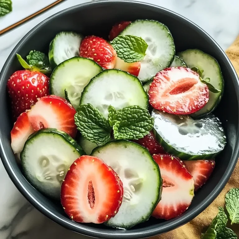 This Cucumber Strawberry Salad
