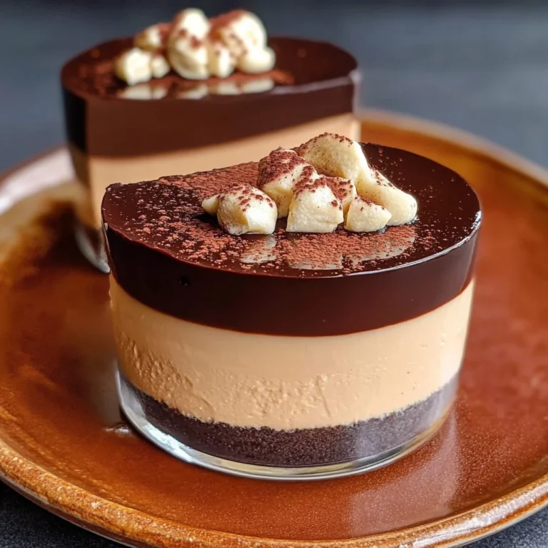 Vegan Peanut Butter Mousse (with a Chocolate Ganache!)