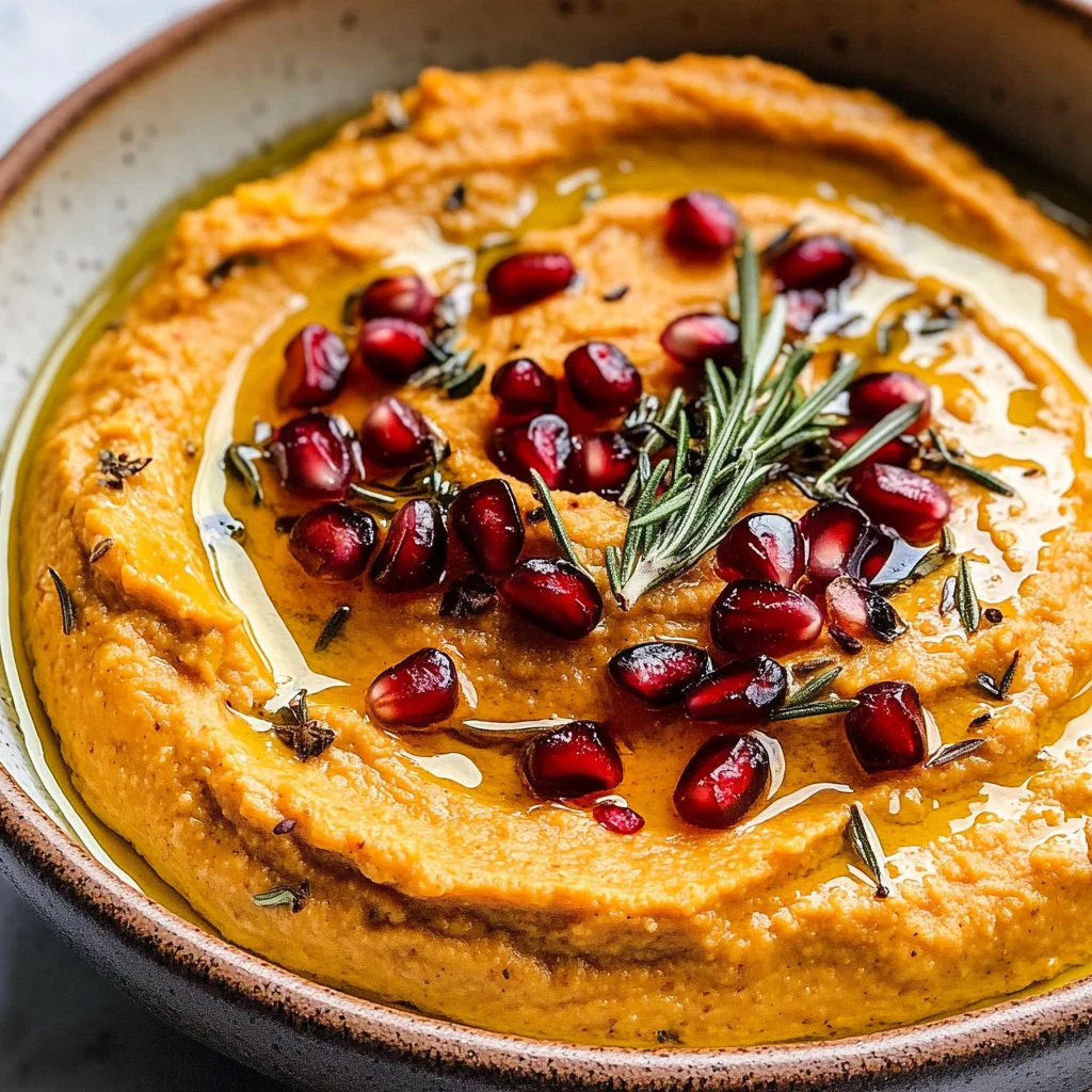10-Minute Cozy & Creamy Pumpkin Hummus