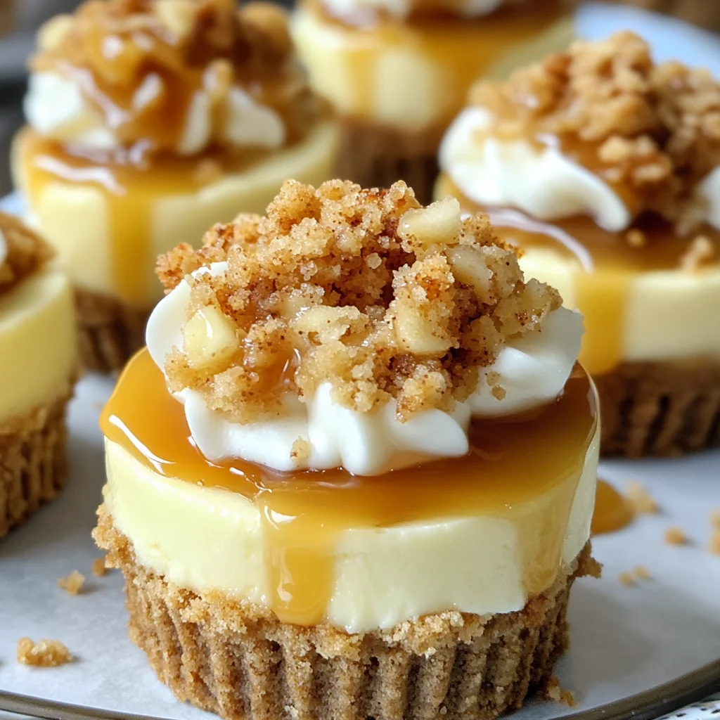 Apple Crisp Mini Cheesecakes