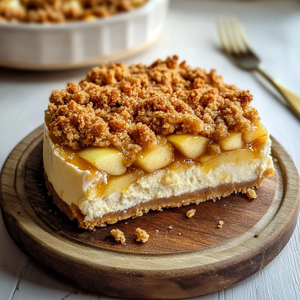 Apple Crumble Cheesecake