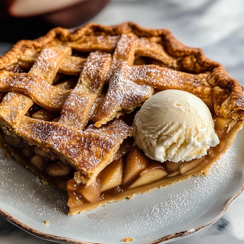 Apple Pie à la Mode (Apple Pie with Ice Cream Recipe)