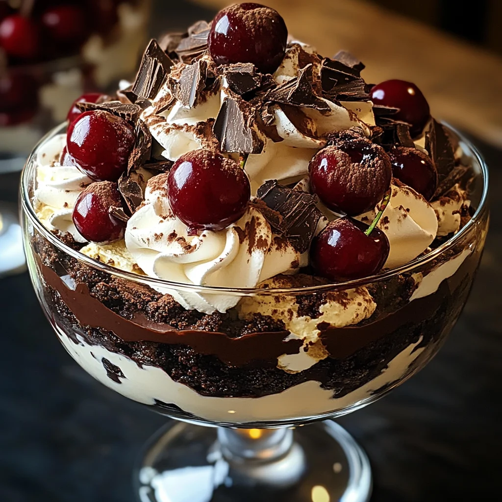 Black Forest Trifle for Christmas