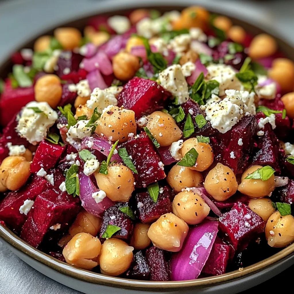 Chickpea, Beet and Feta Salad