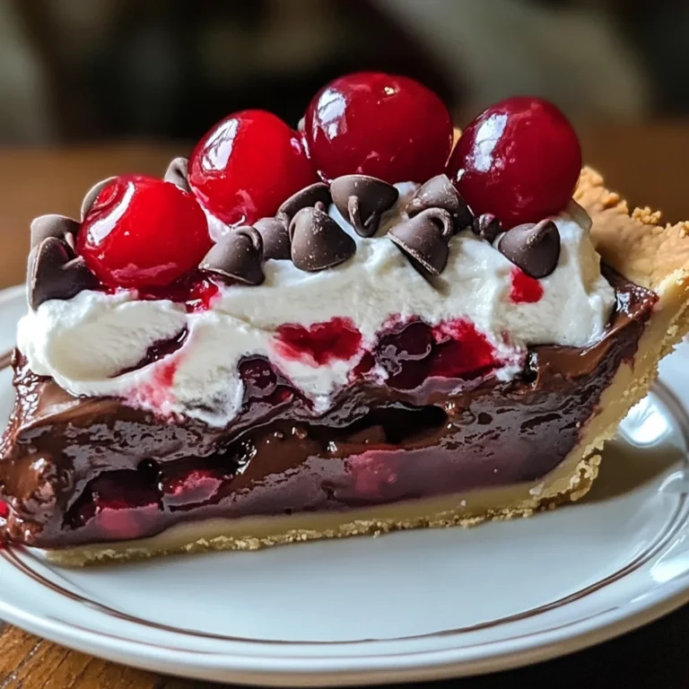 Chocolate Cherry Cream Pie