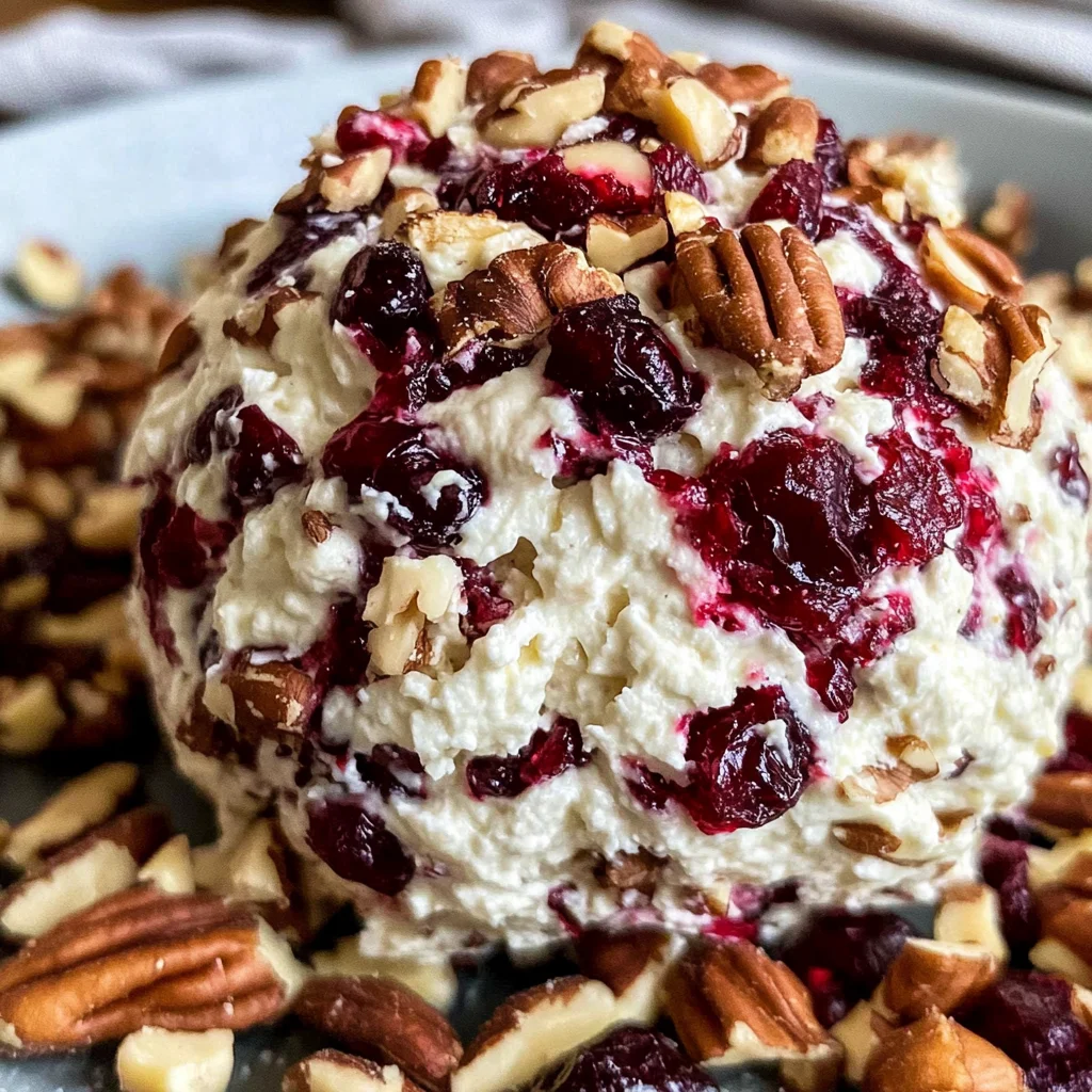 Cranberry Pecan Goat Cheese Ball