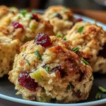 Cranberry & Turkey Stuffing Balls