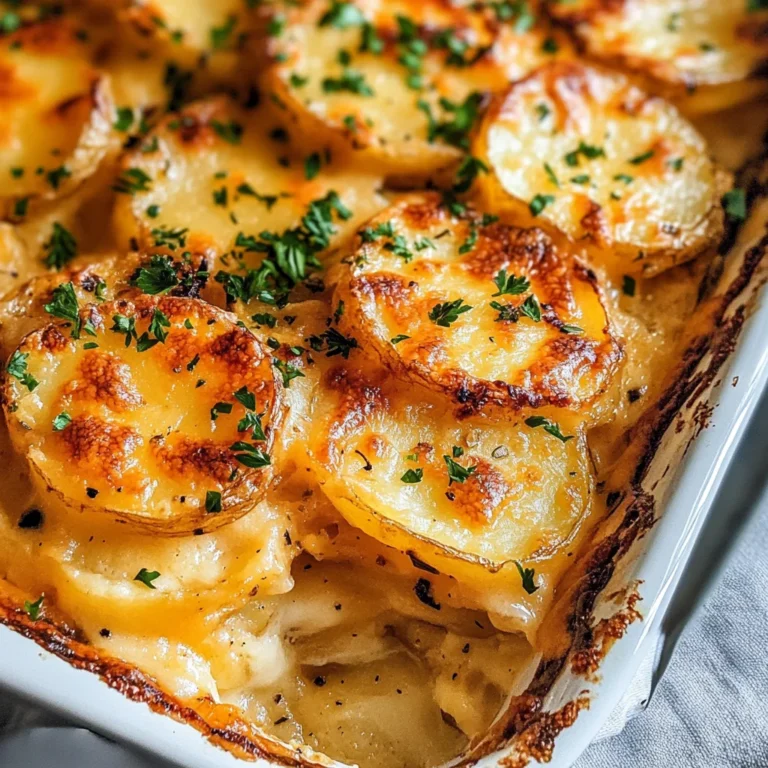 Dad’s Creamy & Cheesy Au Gratin Potatoes