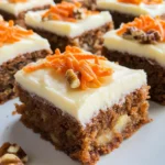 Decadent Carrot Cake Bars with Cream Cheese Frosting