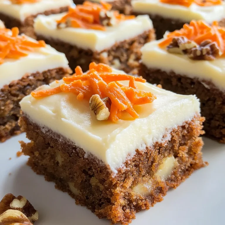 Decadent Carrot Cake Bars with Cream Cheese Frosting