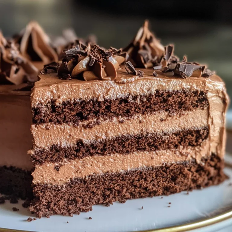 Easy Chocolate Mousse Cake Recipe