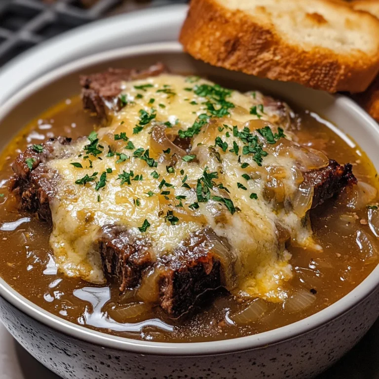 French Onion Beef Short Rib Soup