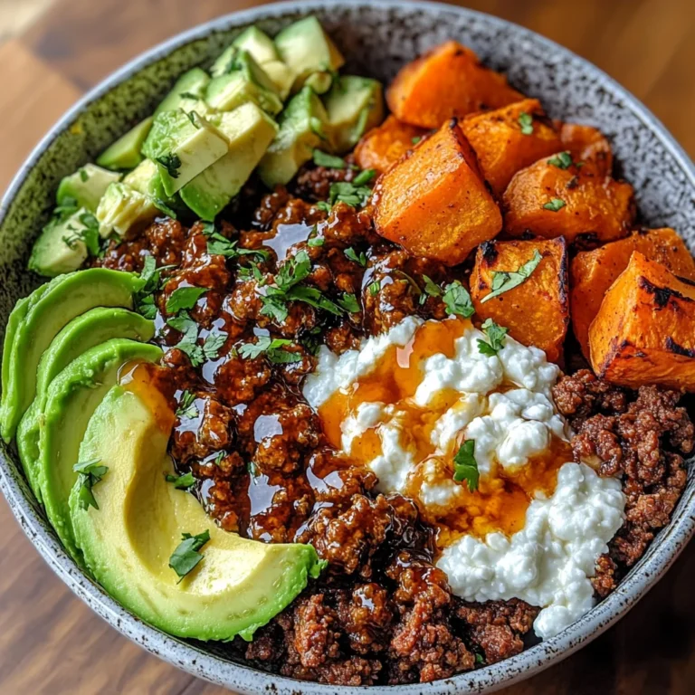 Ground Beef Hot Honey Bowl