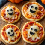 Halloween Mini Pizzas