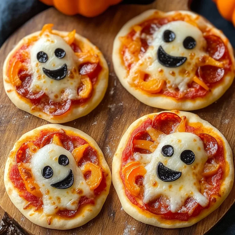 Halloween Mini Pizzas