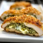 Healthy Pesto Stuffed Chicken Breast