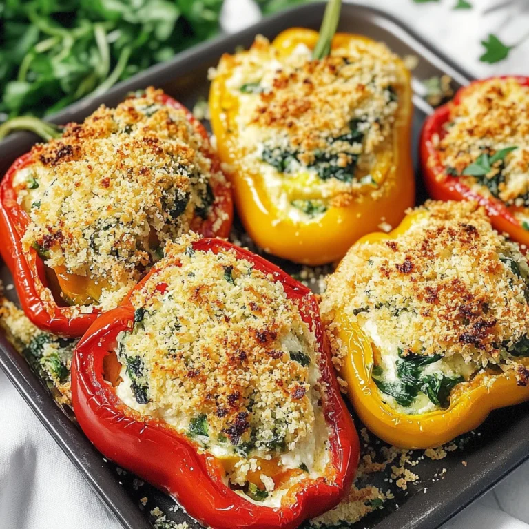 Herby Ricotta Stuffed Peppers