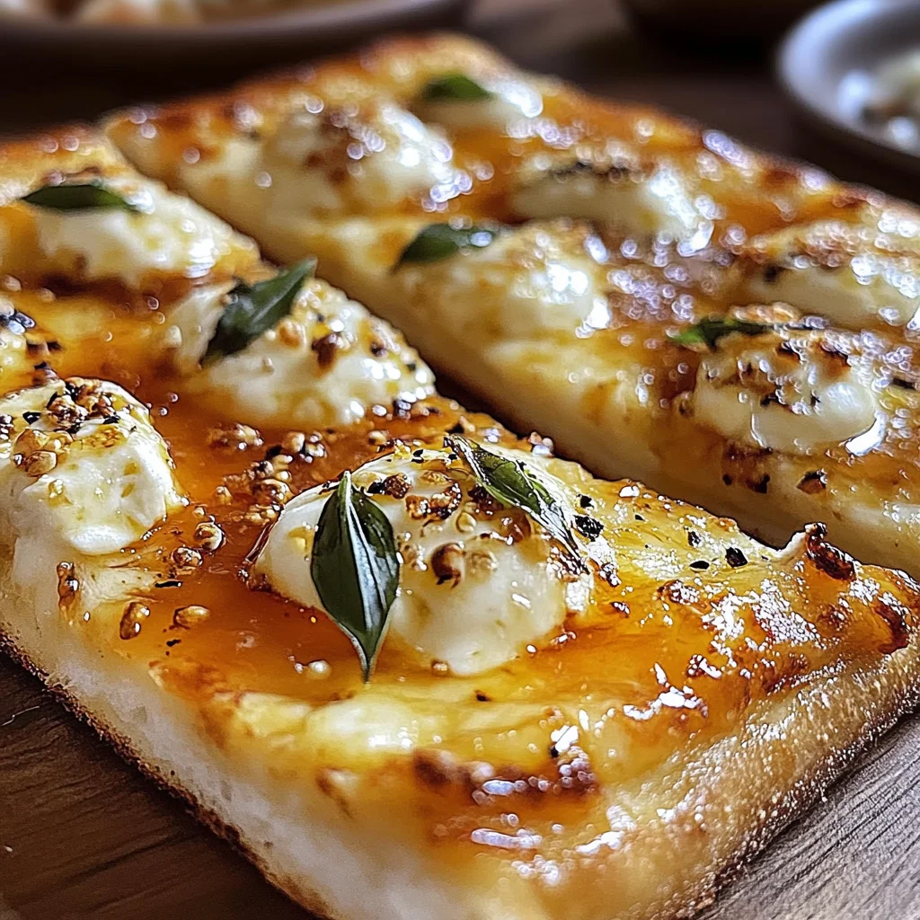 Hot Honey Garlic Bread Pizza