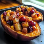 Indulge in Cranberry Apple Twice-Baked Sweet Potatoes This Fall!