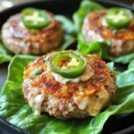 Jalapeño Popper Turkey Burgers