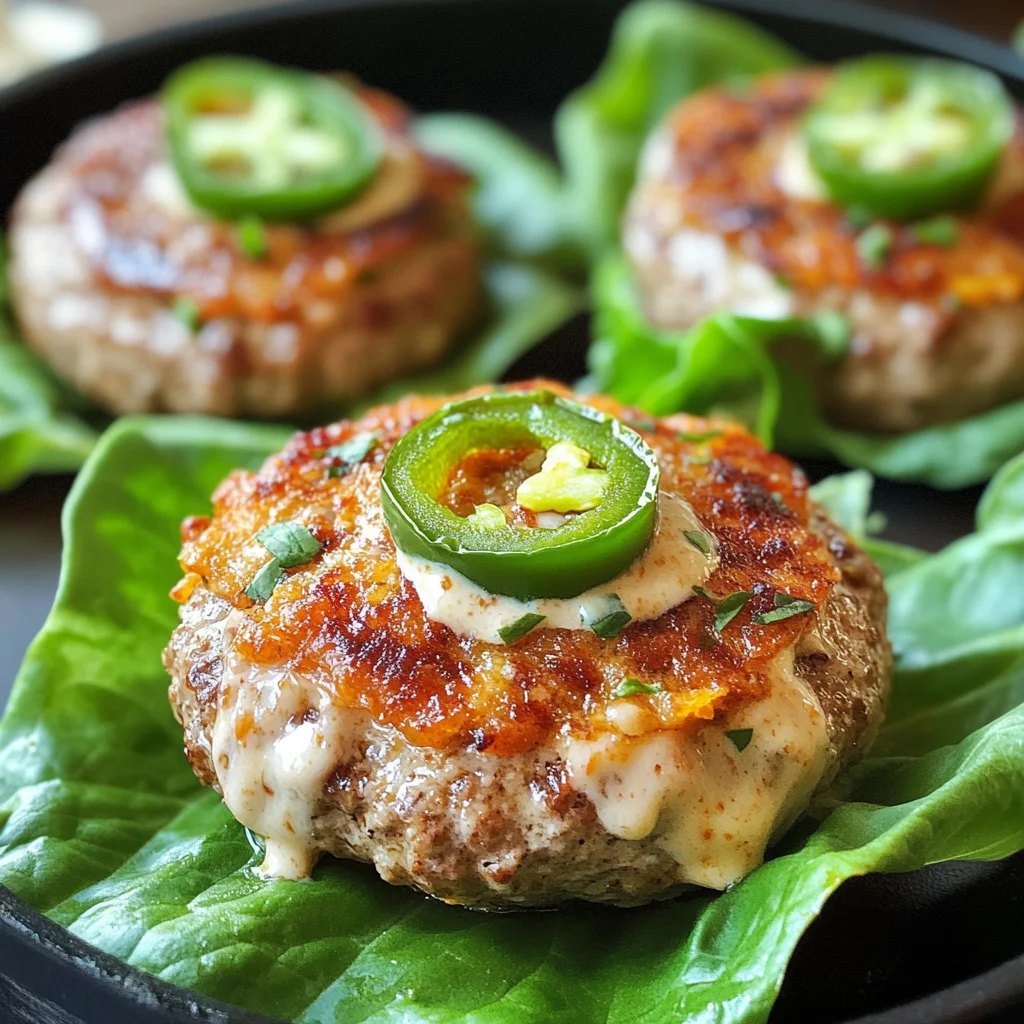Jalapeño Popper Turkey Burgers