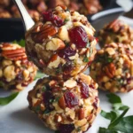 Mini Cranberry Pecan Goat Cheese Balls