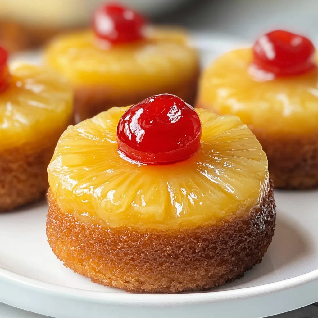Mini Pineapple Upside Down Cakes