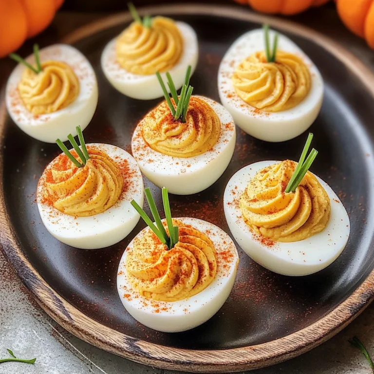 Pumpkin Patch Deviled Eggs