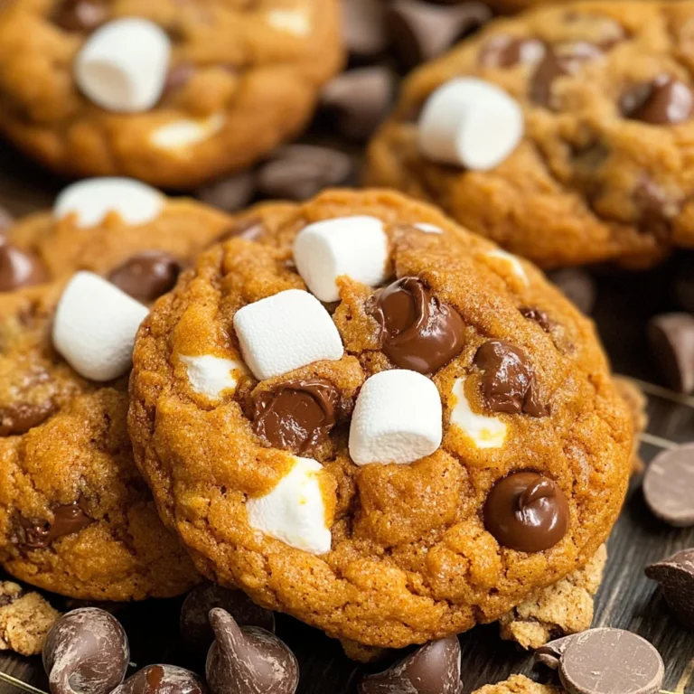 Pumpkin S'mores Cookies