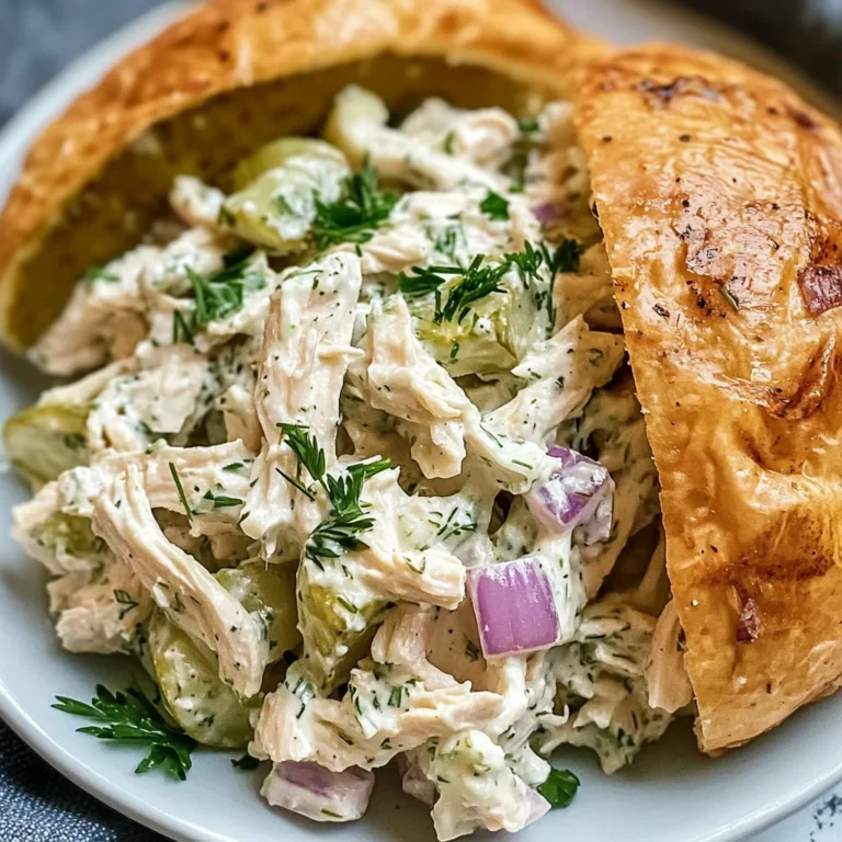 Savory Dill Pickle Chicken Salad