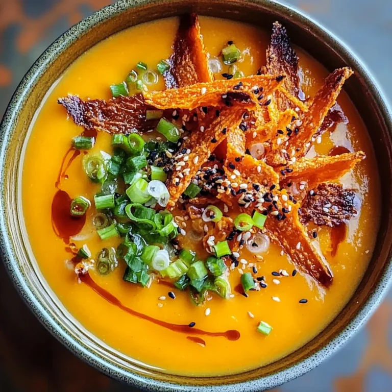 Spicy Miso Carrot Soup