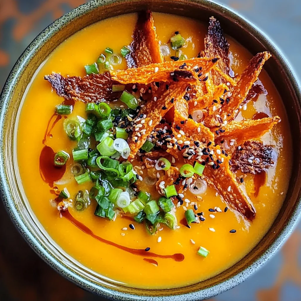Spicy Miso Carrot Soup