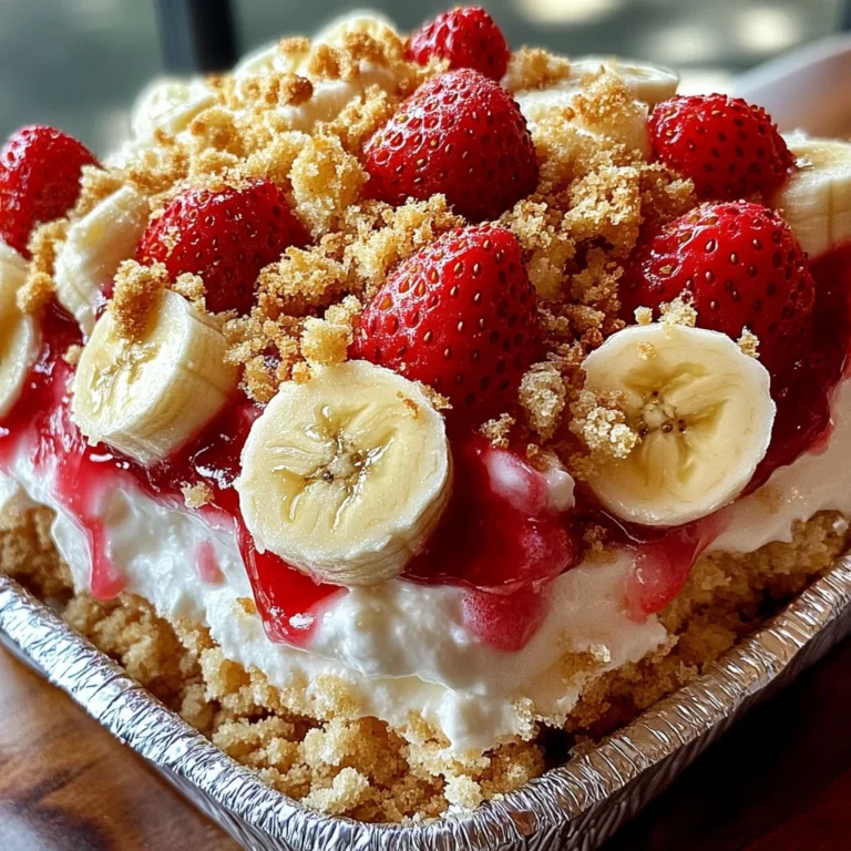 Strawberry Crunch Banana Pudding Recipe - Easy Dessert Delight