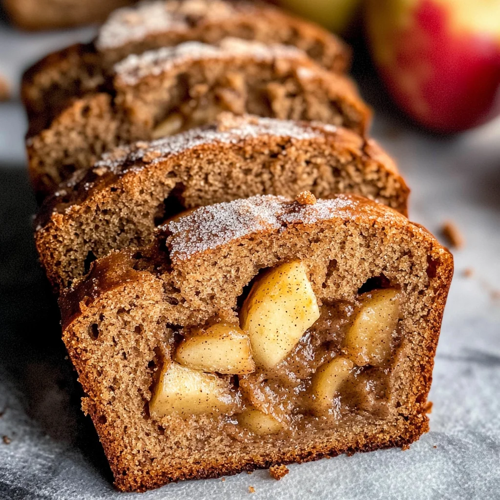 Warm Cinnamon-Spiced Apple Bread