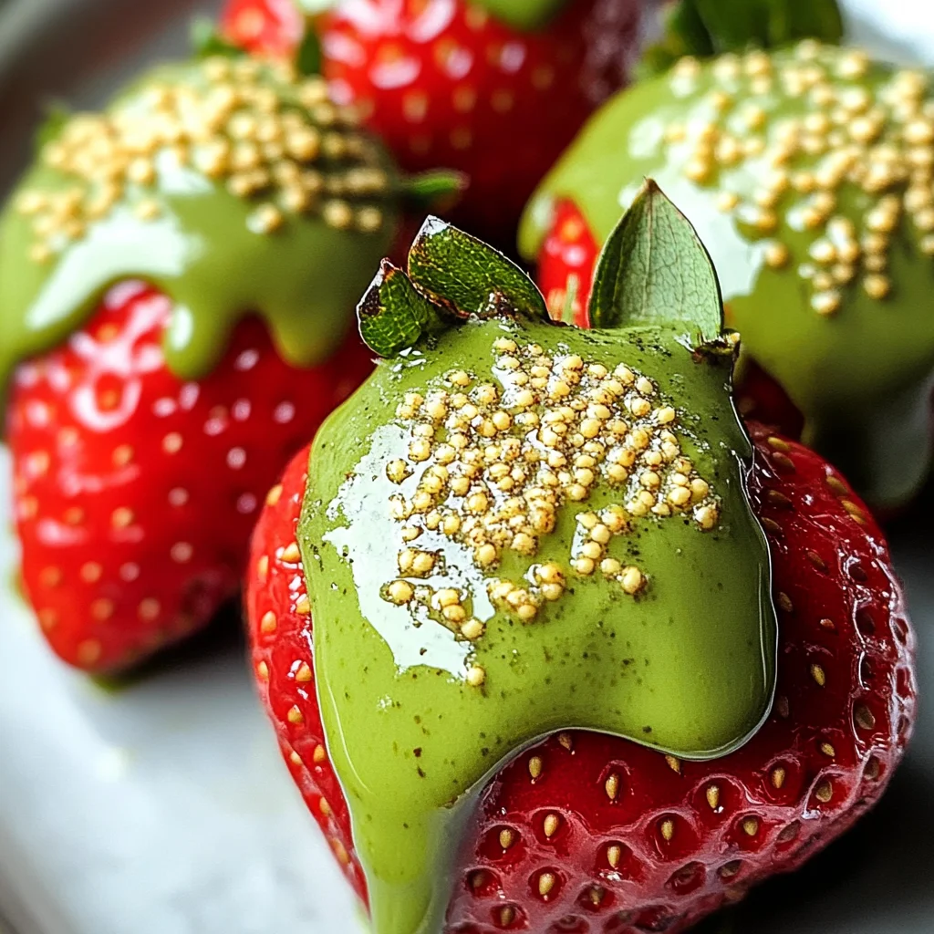 3-Ingredient Matcha Strawberries