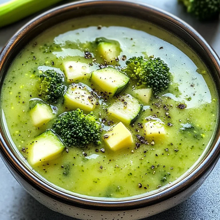 Zucchini, Broccoli, and Leek Soup